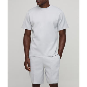 OEM vente en gros ensemble de 2 pièces de t-shirts pour hommes en coton doux personnalisé de haute qualité au quotidien décontracté col rond manches courtes 220 grammes - Product Image 1