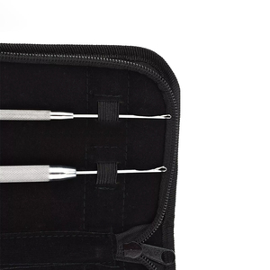 Kit d'outils d'extension de cheveux professionnels 2025 avec jeu de pinces et liens de perles logo personnalisé disponible - Product Image 5