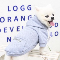 Offre Spéciale personnalisé mode doux personnalisé designer chien vêtements Pet chien manteau veste confortable sweat chien à capuche