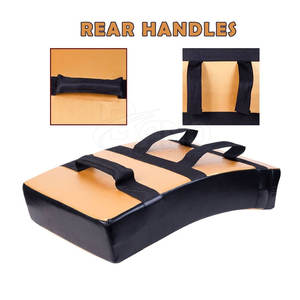 Custom Made <b>Muay</b> <b>Thai</b> Kick <b>Pads</b> Leather Kick Boxing <b>Pads</b> Training Punching Kick Shields in Stock - Product Image 3