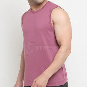 Camiseta sin mangas transpirable de secado rápido para hombre al por mayor ropa de entrenamiento informal ropa de fitness sin mangas precio bajo - Product Image 2