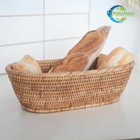 Panier/plateau en rotin de pain en osier écologique de haute qualité du Vietnam panier-cadeau tissé à la main personnalisation du prix usine