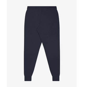Pantalon de jogging unisexe Bella Canvas Heather Navy en molleton éponge, coupe slim pour homme, avec logo personnalisé - Product Image 2