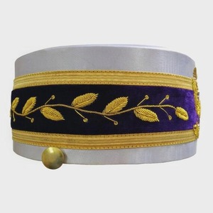 Gorro de la Corona del Rito Escocés de 33 Grados - Bordado a Mano, Instrucciones de Cuidado, Lavado a Máquina, Origen Importado - Product Image 4