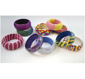 Inde mode bracelets résine avec bracelet en métal ensemble bijoux de mode et accessoires faits à la main vente directe d'usine - Product Image 3