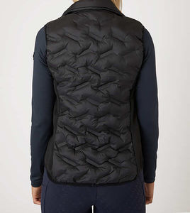 Plus Size <b>Women's</b> Warm Equestrian Puffer <b>Vest</b> Sleeveless Winter Nylon Zipper Closure Breathable Quilted Custom Logo - Product Image 4