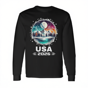 Maglietta a Maniche Lunghe Promozionale USA Go Stati Uniti per la Squadra Sportiva Invernale 2026 USA - Product Image 2