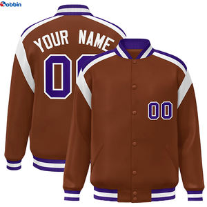 Chaqueta Deportiva de Béisbol con Bordado Personalizado de Alta Calidad, Chaqueta de Moda para Hombre, Talla Grande - Product Image 3