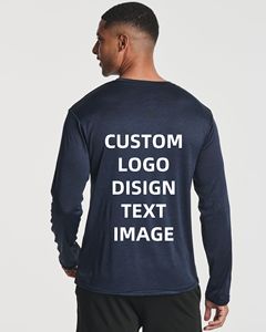 Camiseta de manga larga personalizada de poliéster, venta al por mayor, diseño bajo MOQ para hombres - Product Image 3