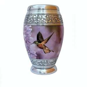 Funeral Memorial Cremation Urn High Demanding <b>Keepsake</b> <b>Ashes</b> Urn Exclusive Range Available in Metal Funeral Memorial Urns - Product Image 4