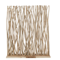 Paravent de style luxueux en teck massif avec un design artistique pour la décoration de jardin
