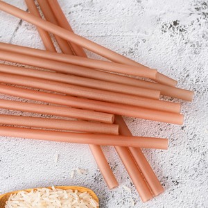 Party catering drinkware accessories eco rice straws competitive price natural drinking straw from factory - Product Image 2