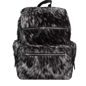 Luxury Cowhide Hair-On Leather <b>Backpack</b> Travel Laptop Bag Custom Logo Wholesale Supplier Manufacturer Bulk LHBP-0039 - Product Image 1