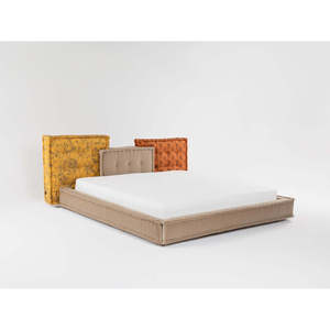 Lit King Size Luxueux <span class=keywords><strong>Jean</strong></span> Paul <span class=keywords><strong>Gaultier</strong></span> Mah Jong avec Rangement et Revêtement en Chêne, Tailles Queen et King, Idéal pour Appartement - Product Image 1