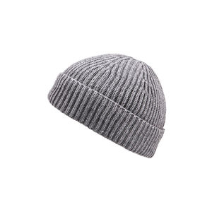 Gran oferta, gorro jacquard tejido acrílico 100% en blanco de Color sólido personalizado, gorros tejidos de invierno, gorro de invierno - Product Image 6