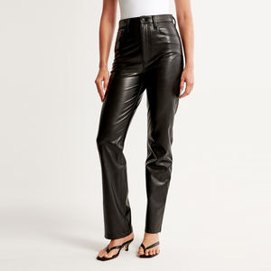 Bulk Quantity <b>Ladies</b> Casual Wear Leather <b>Overalls</b> for Sale Wholesale High Quality Trendy Waterproof Customized Colors Women - Product Image 1