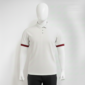 Camiseta polo premium para hombre, manga corta, tela de algodón transpirable, corte ajustado, estilo casual moderno, para verano. - Product Image 1