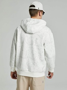 Sweat-shirt à capuche thermique surdimensionné avec fermeture éclair pour hommes marque de distributeur et logo personnalisé Sweats à capuche pour hommes - Product Image 6