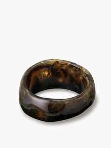 สร้อยข้อมือลูกปัดเรซินสีเหลืองอำพันเครื่องประดับอินเทรนด์ทนทานสำหรับผู้หญิงสร้อยข้อมือลูกปัดซ้อนกันได้เครื่องประดับแฟชั่นเรซิน - Product Image 4