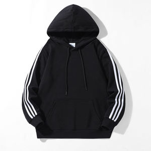 <b>Men's</b> <b>Hoodie</b> Drawstring Rib Hem Polyester Spandex Mixed Fabric <b>Hoodie</b> Loose Casual <b>Hoodie</b> for <b>Men</b> Custom Logo - Product Image 6