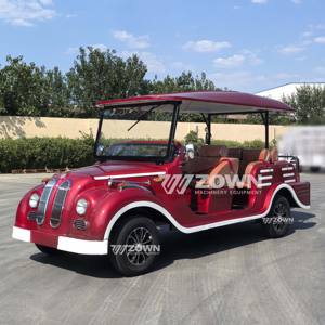 Voiture électrique vintage à 4 roues, sièges luxueux et confortables pour les visites touristiques à basse vitesse, en gros - Product Image 3