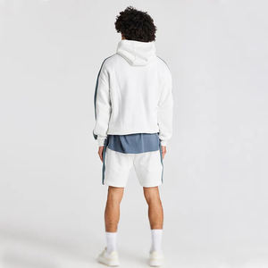 OEM Wholesale sportswear hoodie jogger tracksuit blank two piece short <b>sets</b> for <b>men</b> custom logo Activewear Tracksuits - Product Image 6