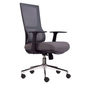 Silla de Oficina Ergonómica M1081-03 con Base Giratoria y Respaldo de Malla, Cómoda para Trabajar - Product Image 1