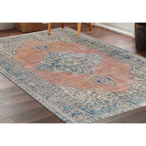 Alfombra Vintage con Diseño de Medallón: Alfombra Personalizada Antideslizante con Estampado, Alfombra Suave No Tejida - Product Image 3