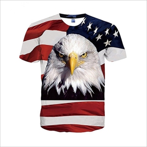 T-shirt à carreaux en Polyester pour homme, taille américaine, par Sublimation - Product Image 6