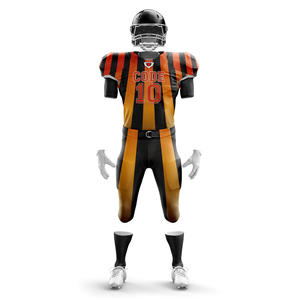 Ensembles de maillots de football américain à manches courtes pour jeunes et adultes uniformes respirants avec motif numérique imprimé et options de taille - Product Image 2