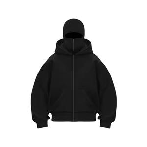2025 vente chaude tendance mode Ninja-masque sweat à capuche zippé Streetwear Style meilleure qualité cagoule avec col à capuche pour l'hiver - Product Image 2