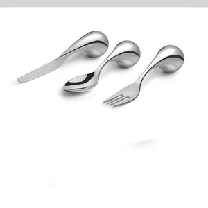 Juego de cubiertos de acero inoxidable barato pulido plata increíble nuevo aspecto juego de cubiertos con mango de madera de metal con logotipo personalizado - Product Image 5