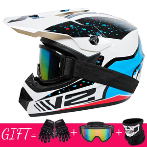 Casque de moto intégral unisexe pour adulte, double visière, homologué DOT ECE, pour rallye tout-terrain, casque de motocross rabattable - Product Image 6