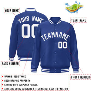 Chaquetas de béisbol personalizadas para hombre al por mayor abrigos de poliéster para deportes de motocicleta tallas grandes Letterman servicio OEM en blanco personalizado - Product Image 2
