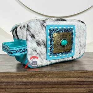 2025กระเป๋าเครื่องสำอางสำหรับผู้หญิง, กระเป๋าเครื่องสำอางเครื่องแป้งทำจากหินเทอร์ควอยซ์สำหรับเดินทาง - Product Image 1