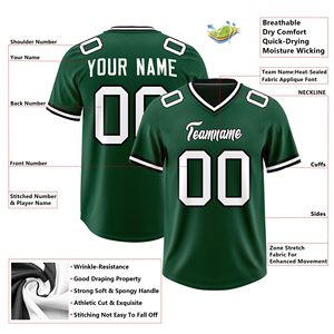 Camisetas de Fútbol Americano y Fútbol Personalizadas Sublimadas para Adultos, Manga Corta, Logotipo Personalizado Impreso, Tallas Grandes, Transpirables, de Secado Rápido - Product Image 6