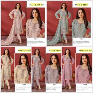 Costume pakistanais en organza de créateur d'approvisionnement direct d'usine avec Dupatta pour le mariage et la fête de l'Inde exportation - Product Image 6