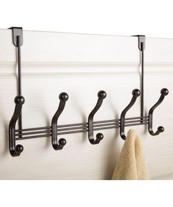 Elegante colgador de puerta de hierro con acabado vintage para casas tradicionales y decoración elegante para la entrada. - Product Image 1