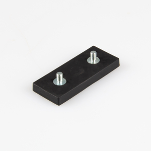Sistema Magnetico Gommato 55x22,5x6mm Perno Filettato - Product Image 1