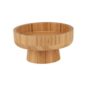 Frutal de madera maciza de Acacia Natural hecha a mano de calidad superior altamente pulido para el hogar y el hotel, embalaje de cartón para servir alimentos - Product Image 4