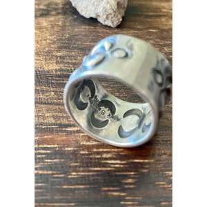 Alex Sanchez Romantic Classic <b>Adjustable</b> Silver <b>Ring</b> Size 7 Rose Gold Rhodium Plated Claw Inlay Elegant Number Perfect Gift - Product Image 5
