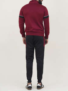 Vente en gros de survêtements de sport en coton polaire pour hommes survêtement de course à manches longues respirant grande taille pour l'hiver - Product Image 5