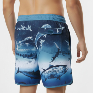 Shorts de pêche pour hommes en polyester 100% personnalisés en gros, respirants et à séchage rapide pour le camping d'été - Product Image 2