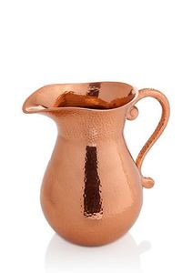 Most Selling New Look Metal Pitcher with Lid Tumbler Customize Hammered Design <b>Copper</b> <b>Jug</b> Kitchen Accessories - Product Image 6