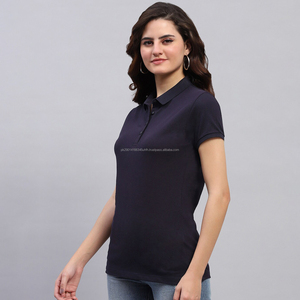 Camisetas Polo Deportivas Blancas de Golf para Mujer, Estilo Delgado con Logotipos Personalizados Fit2Fight, Mangas Cortas, Cuello Camisero - Product Image 3