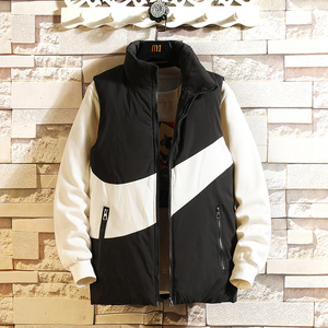 Chaleco de plumón para hombre con logotipo personalizado, otoño e invierno, novedad de 2023, chaqueta acolchada de plumón de pato blanco de alta calidad y negro, chalecos para hombre - Product Image 3