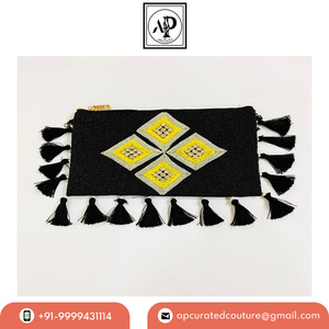 Latest Arrival High Quality Indian Beadwork <b>Envelope</b> Closure Wedding Evening Party Wear Handcrafted Fashion Vintage Earrings for - Product Image 2