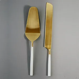Serveur à gâteau en acier inoxydable de designer, best-seller, spatule et couteau à dessert en métal en gros pour restaurant et hôtel - Product Image 6