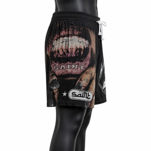 Pantalones Cortos Deportivos Personalizados para Hombre, con Estampado, OEM ODM, de Poliéster, con Cordón, Gráficos, Casuales, de Verano, para Venta al Por Mayor - Product Image 4