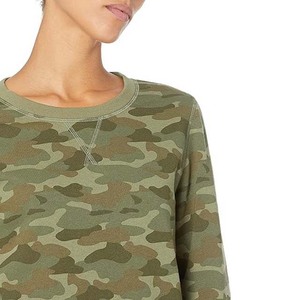 Vente en gros sweat femme Quickdry respirant léger et solide sweats col rond manches longues tenue décontractée Service OEM - Product Image 4